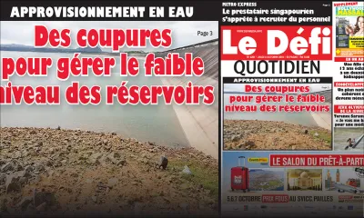 Voici la Une du Defi Quotidien de ce jeudi 04 Octobre 2018