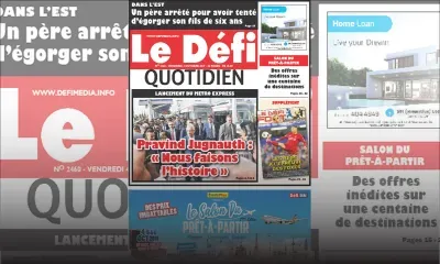 Voici la Une du Defi Quotidien de ce Vendredi 04 octobre 2019