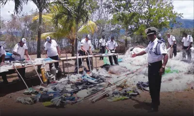 La NCG détruit tout un attirail de pêche
