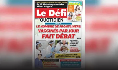Voici la Une du Défi Quotidien de ce jeudi 04 février 2021