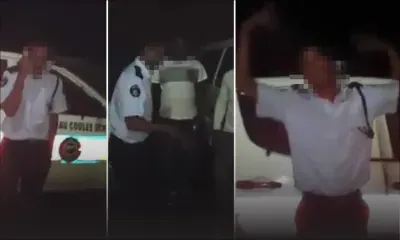 Accident: un policier empêtré dans une situation cocasse