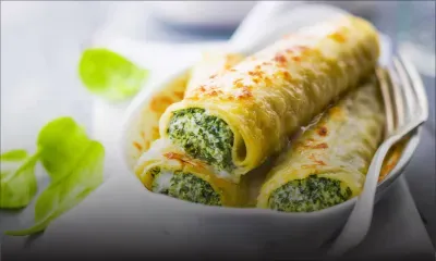 Recettes : Cannelloni aux épinards et à la ricotta