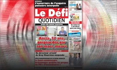 Voici la Une du Défi Quotidien de ce Mercredi 05 juin 2019