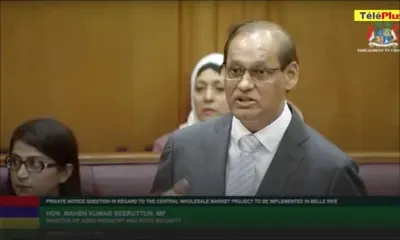 Private Notice Question : le National Wholesale Market coûtera Rs 25 millions de plus