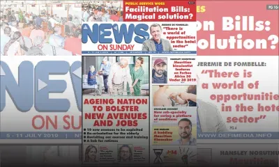 Voici la Une de News on Sunday de ce Vendredi 05 Juillet 2019