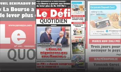Voici la Une du Défi Quotidien de ce Vendredi 05 Juillet 2019