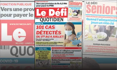 Voici la Une du Défi Quotidien de ce lundi 05 juillet 2021