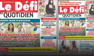 Voici la une du Défi Quotidien de ce Mardi 05 Août 2025