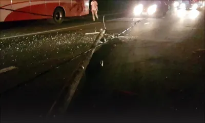 Un pylône provoque un accident