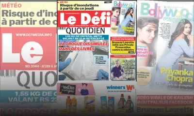 Voici la une du Défi Quotidien de ce jeudi 06 janvier 2022