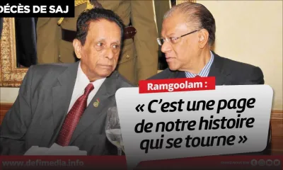 Décès de SAJ : « Une page de l’Histoire qui s’est tournée », dit Navin Ramgoolam