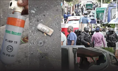[En images] Vallée-Pitot : incidents lors d’une reconstitution des faits dans l’affaire Fakhoo, des habitants dénoncent l'usage par la police de gaz lacrymogène