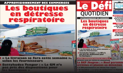 Voici la Une du Defi Quotidien de ce lundi 06 avril 2020