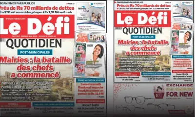 Voici la une du Défi Quotidien de ce Mardi 06 Mai 2025