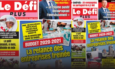 Voici la Une du Défi Plus de ce samedi 06 juin 2020