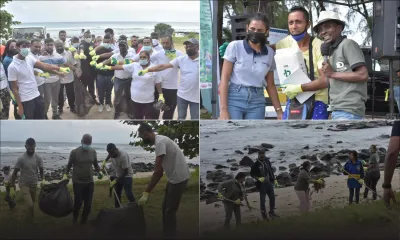 Opération de nettoyage organisée par Le Défi Media Group : la plage de Pointe-aux-Piments respire