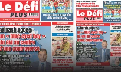 Voici la Une du Défi Plus de ce Samedi 06 Juillet 2024