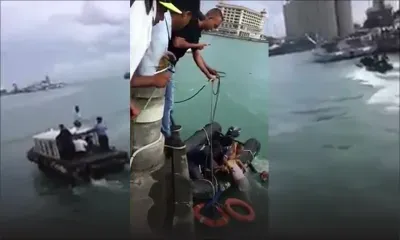 Port-Louis Waterfront : un sergent de police sauve un homme en difficulté en mer