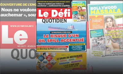 Voici la Une du Defi Quotidien de ce jeudi 06 août 2020