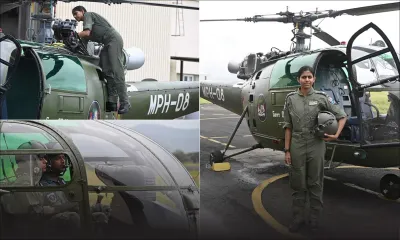 Helicopter Squadron : la Cadet Officer Ramjee Essoo,  première apprentie pilote