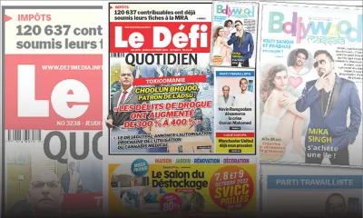 Voici la une du Défi Quotidien de ce jeudi 06 Octobre 2022