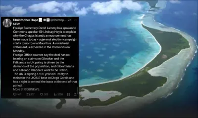 Souveraineté sur les Chagos : derrière l’accord, secrets et tensions en pleine campagne politique