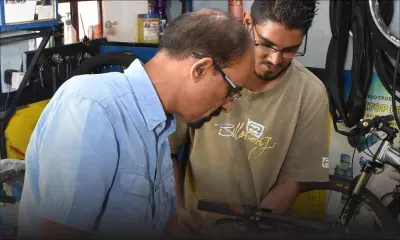 Métier : Noorudeen Bundhoo a choisi d'être mécanicien de bicyclette