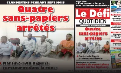 Voici la Une du Defi Quotidien de ce jeudi 07 Février 2019