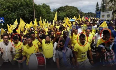 La photo qui suscite les interrogations sur les liens Bhadain/Lutchigadoo