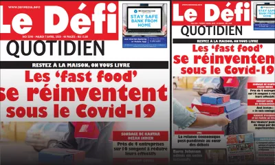 Voici la Une du Defi Quotidien de ce mardi 07 avril 2020