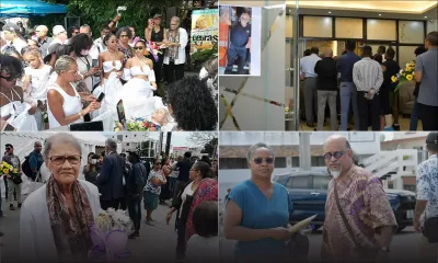 [En images] Funérailles de l'avocat Rex Stephen et de Serge Lebrasse