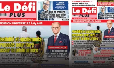 Voici la Une du Défi Plus de ce Samedi 07 Juin 2025