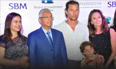 Les acteurs Matthew McConaughey et Diane Lane heureux d’être à Maurice