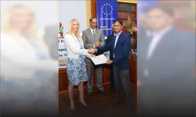 The EU signs new grants in support of Mauritius climate action