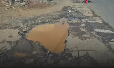 Une fuite d’eau à Camp-Fouquereaux abîme une route 