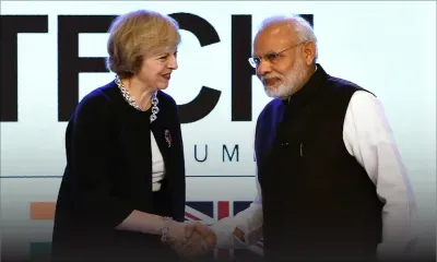 Theresa May en Inde pour préparer l'après-Brexit