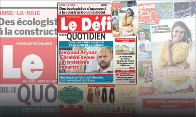 Voici la une du Défi Quotidien de ce Mardi 07 Novembre 2023