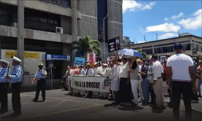 Marche pacifique contre la drogue