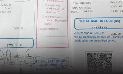 Consommation d’eau : la CWA lui réclame Rs 82 000 alors que sa maison était inhabitée