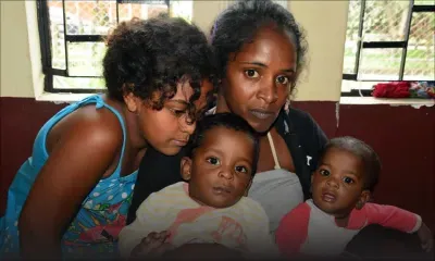 Cité La Cure : un couple et ses jumeaux de sept mois secourus de leur maison inondée