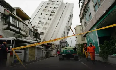 Taïwan: un séisme renverse des immeubles