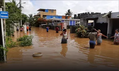 Avis de fortes pluies : une rue à Bramsthan se transforme en rivière en crue