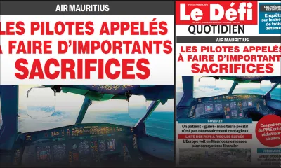 Voici la Une du Defi Quotidien de ce vendredi 08 mai 2020