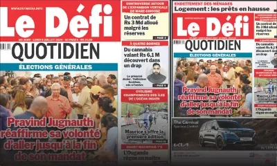 Voici la une du Défi Quotidien de ce Lundi 08 Juillet 2024