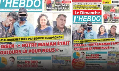 Voici la Une de Le Dimanche/L'Hebdo de ce dimanche 08 Août 2021