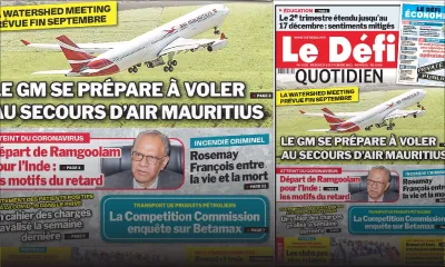 Voici la Une du Défi Quotidien de ce mercredi 08 Septembre 2021