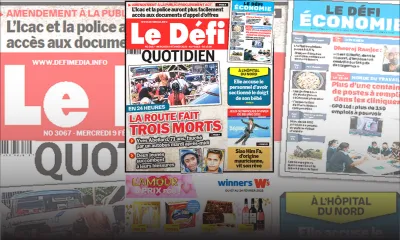 Voici la une du Défi Quotidien de ce mercredi 09 février 2022
