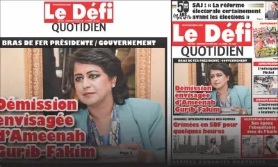 Voici la Une du Défi Quotidien de ce vendredi 9 mars