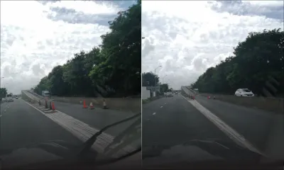 L’autopont de Plaine Lauzun de nouveau... en mode Stop
