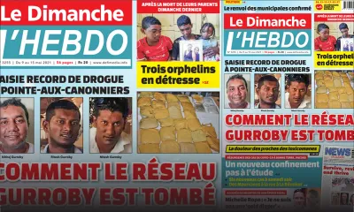 Voici la Une de Le Dimanche/L'Hebdo de ce dimanche 09 mai 2021